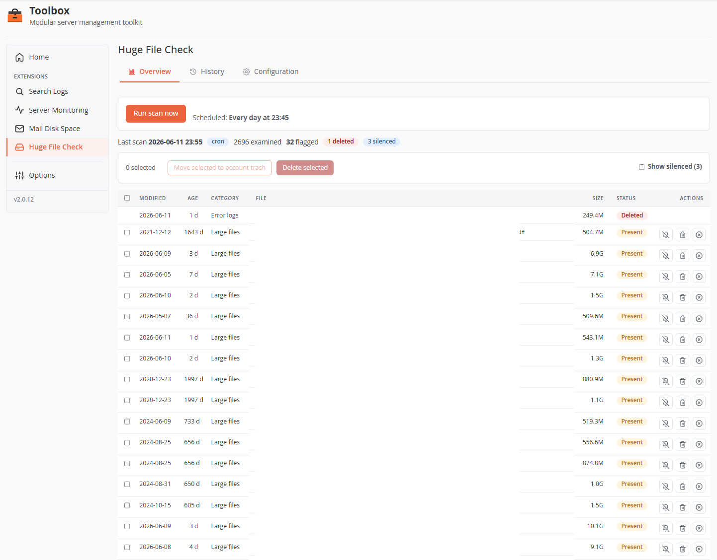 Huge File Check — Overview