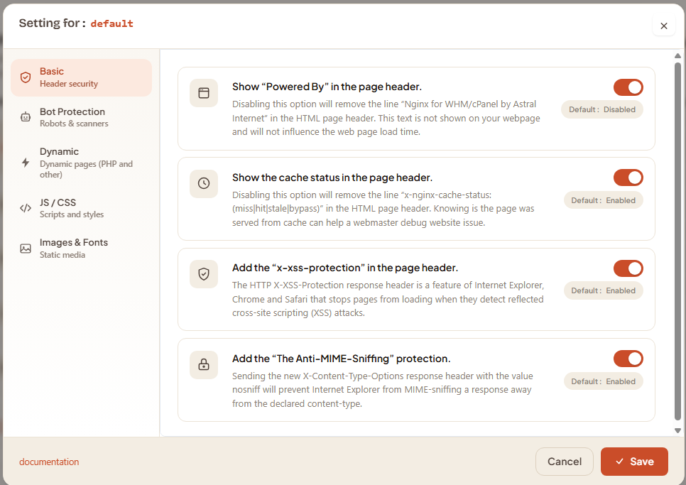 WSA - Advance editor
