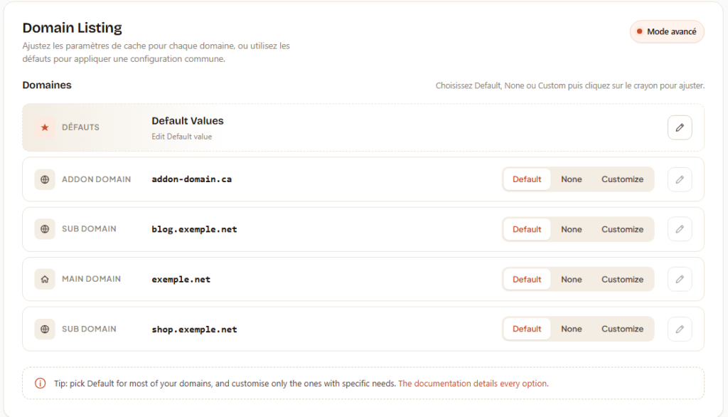 WSA - Advance settings