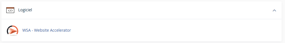 WSA - cPanel menu icon